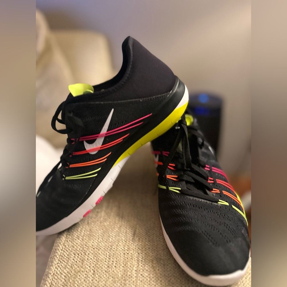 Nike Black with Neon Accents Running Shoes